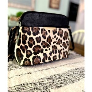 Leopard print crossbody